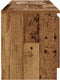 vidaXL - Tv-meubel - met - LED - 120x30x36 - cm - bewerkt - hout - oud - hout