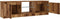 vidaXL - Tv-meubel - met - LED - 120x30x36 - cm - bewerkt - hout - oud - hout