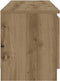 vidaXL - Tv-meubel - met - LED - 120x30x36 - cm - bewerkt - hout - artisanaal - eiken