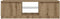 vidaXL - Tv-meubel - met - LED - 120x30x36 - cm - bewerkt - hout - artisanaal - eiken