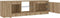 vidaXL - Tv-meubel - met - LED - 120x30x36 - cm - bewerkt - hout - artisanaal - eiken