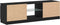 vidaXL - Tv-meubel - met - LED - 120x30x36 - cm - bewerkt - hout - zwart - eiken