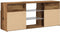 vidaXL - Tv-meubel - met - LED - 120x30x50 - cm - bewerkt - hout - oud - hout