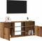 vidaXL - Tv-meubel - met - LED - 120x30x50 - cm - bewerkt - hout - oud - hout