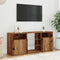 vidaXL - Tv-meubel - met - LED - 120x30x50 - cm - bewerkt - hout - oud - hout