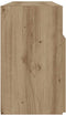 vidaXL - Tv-meubel - met - LED - 120x30x50 - cm - bewerkt - hout - artisanaal - eiken