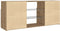 vidaXL - Tv-meubel - met - LED - 120x30x50 - cm - bewerkt - hout - artisanaal - eiken