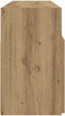 vidaXL - Tv-meubel - met - LED - 120x30x50 - cm - bewerkt - hout - artisanaal - eiken