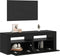 vidaXL - Tv-meubel - met - LED - 120x35x40 - cm - bewerkt - hout - zwart - eiken