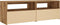 vidaXL - Tv-meubel - met - LED - 120x35x40 - cm - bewerkt - hout - artisanaal - eiken