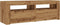 vidaXL - Tv-meubel - met - LED - 120x35x40 - cm - bewerkt - hout - artisanaal - eiken