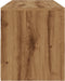vidaXL - Tv-meubel - met - LED - 120x35x40 - cm - bewerkt - hout - artisanaal - eiken