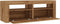 vidaXL - Tv-meubel - met - LED - 120x35x40 - cm - bewerkt - hout - artisanaal - eiken