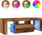 vidaXL - Tv-meubel - met - LED - 120x36,5x40 - cm - bewerkt - hout - oud - hout