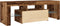 vidaXL - Tv-meubel - met - LED - 120x36,5x40 - cm - bewerkt - hout - oud - hout