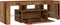 vidaXL - Tv-meubel - met - LED - 120x36,5x40 - cm - bewerkt - hout - oud - hout
