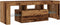 vidaXL - Tv-meubel - met - LED - 120x36,5x40 - cm - bewerkt - hout - oud - hout