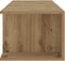 vidaXL - Tv-meubel - met - LED - 135x39x30 - cm - bewerkt - hout - artisanaal - eiken