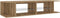 vidaXL - Tv-meubel - met - LED - 135x39x30 - cm - bewerkt - hout - artisanaal - eiken