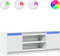 vidaXL - Tv-meubel - met - LED - 139,5x34x50 - cm - bewerkt - hout - wit