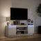 vidaXL - Tv-meubel - met - LED - 139,5x34x50 - cm - bewerkt - hout - wit