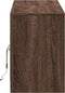 vidaXL - Tv-meubel - met - LED - 139,5x34x50 - cm - bewerkt - hout - bruin - eikenkleur