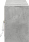 vidaXL - Tv-meubel - met - LED - 139,5x34x50 - cm - bewerkt - hout - betongrijs