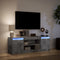 vidaXL - Tv-meubel - met - LED - 139,5x34x50 - cm - bewerkt - hout - betongrijs
