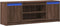 vidaXL - Tv-meubel - met - LED - 139,5x34x50 - cm - bewerkt - hout - bruin - eikenkleur