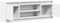 vidaXL - Tv-meubel - met - LED - 139,5x34x50 - cm - bewerkt - hout - wit