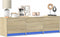 vidaXL - Tv-meubel - met - LED - 140x34x40 - cm - bewerkt - hout - sonoma - eikenkleurig