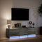 vidaXL - Tv-meubel - met - LED - 140x34x40 - cm - bewerkt - hout - grijs - sonoma - eiken