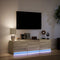vidaXL - Tv-meubel - met - LED - 140x34x40 - cm - bewerkt - hout - sonoma - eikenkleurig