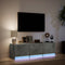 vidaXL - Tv-meubel - met - LED - 140x34x40 - cm - bewerkt - hout - betongrijs