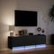 vidaXL - Tv-meubel - met - LED - 140x34x40 - cm - bewerkt - hout - zwart