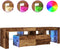 vidaXL - Tv-meubel - met - LED - 140x36,5x40 - cm - bewerkt - hout - oud - hout