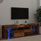 vidaXL - Tv-meubel - met - LED - 140x36,5x40 - cm - bewerkt - hout - oud - hout