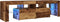 vidaXL - Tv-meubel - met - LED - 140x36,5x40 - cm - bewerkt - hout - oud - hout