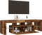 vidaXL - Tv-meubel - met - LED - 140x36,5x40 - cm - bewerkt - hout - oud - hout