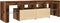 vidaXL - Tv-meubel - met - LED - 140x36,5x40 - cm - bewerkt - hout - oud - hout