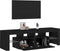 vidaXL - Tv-meubel - met - LED - 140x36,5x40 - cm - bewerkt - hout - zwart - eiken