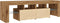 vidaXL - Tv-meubel - met - LED - 140x36,5x40 - cm - bewerkt - hout - artisanaal - eiken