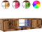 vidaXL - Tv-meubel - met - LED - 140x40x35,5 - cm - bewerkt - hout - oud - houtkleurig