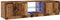 vidaXL - Tv-meubel - met - LED - 140x40x35,5 - cm - bewerkt - hout - oud - houtkleurig
