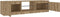 vidaXL - Tv-meubel - met - LED - 140x40x35,5 - cm - bewerkt - hout - artisanaal - eiken