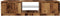 vidaXL - Tv-meubel - met - LED - 140x40x35,5 - cm - bewerkt - hout - oud - houtkleurig