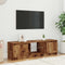 vidaXL - Tv-meubel - met - LED - 140x40x35,5 - cm - bewerkt - hout - oud - houtkleurig