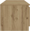 vidaXL - Tv-meubel - met - LED - 140x40x35,5 - cm - bewerkt - hout - artisanaal - eiken