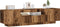 vidaXL - Tv-meubel - met - LED - 160x35x40 - cm - bewerkt - hout - oud - hout
