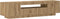 vidaXL - Tv-meubel - met - LED - 160x35x40 - cm - bewerkt - hout - artisanaal - eiken